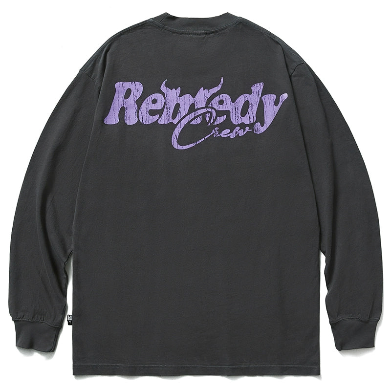 Remedy Cracked Logo Print Long Sleeve Tee | Face 3 Face