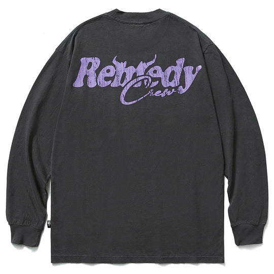 Remedy Cracked Logo Print Long Sleeve Tee | Face 3 Face