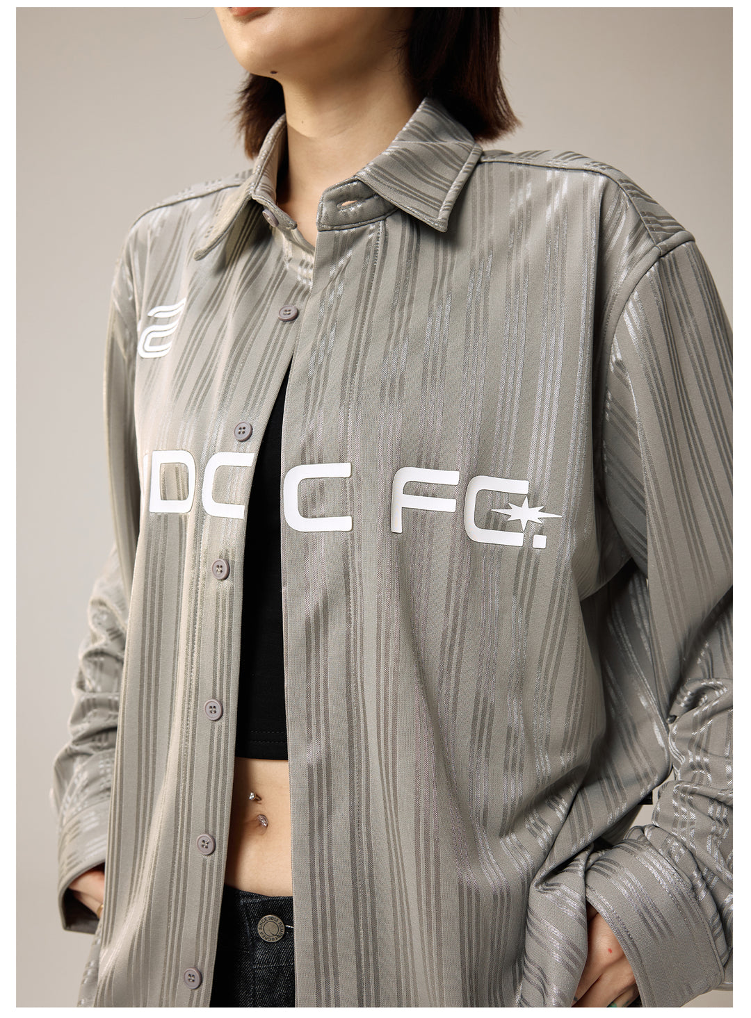 Remedy Silk Striped Long Sleeve Shirt | Face 3 Face