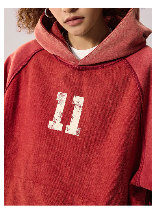 Remedy Washed Reversible Raglan Hoodie | Face 3 Face