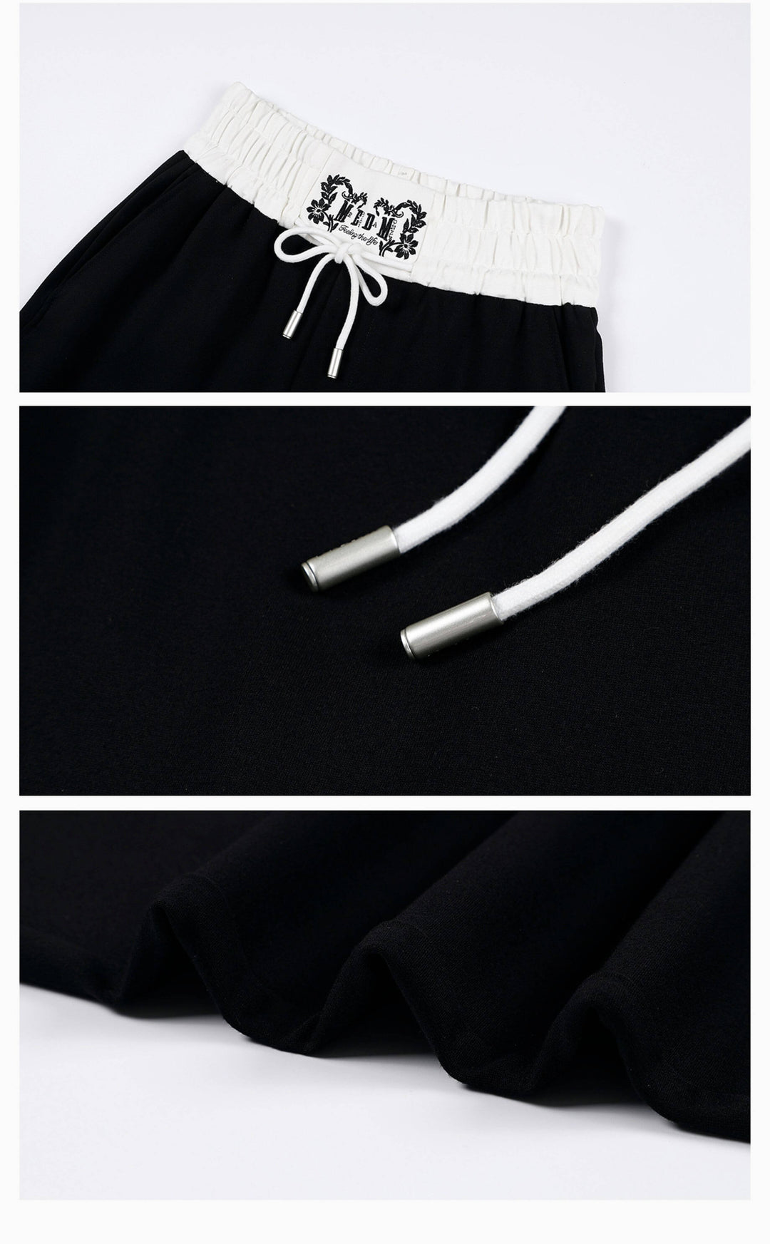 MEDM Color Block Waistband Sweatpants | Face 3 Face