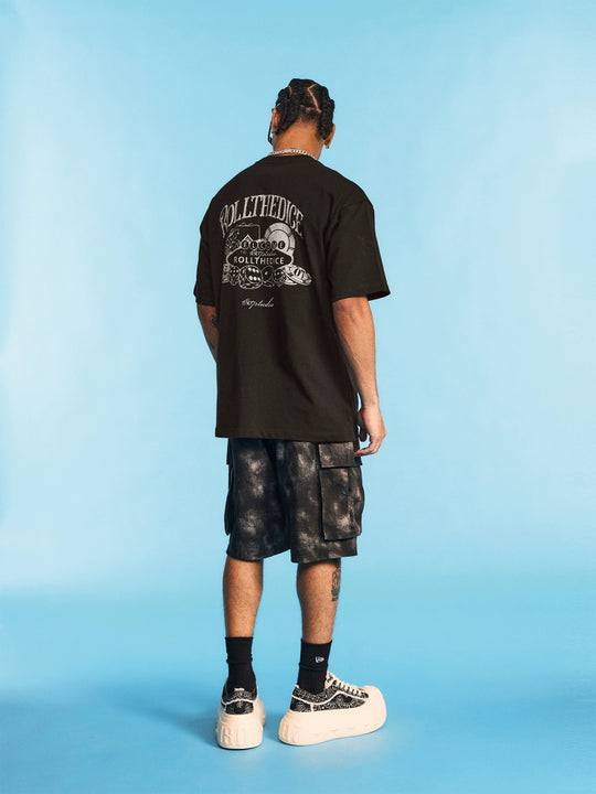 1807 ROLLTHEDICE Vintage Print Tee | Face 3 Face