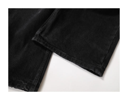 KARMANISTIC Diamond Studded Washed Wide Leg Jeans | Face 3 Face