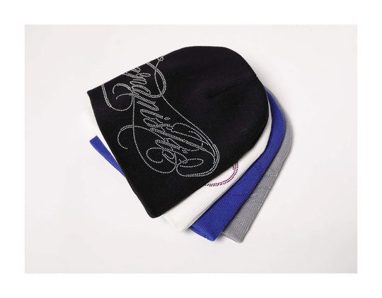 KARMANISTIC Rhinestone Knit Beanie | Face 3 Face