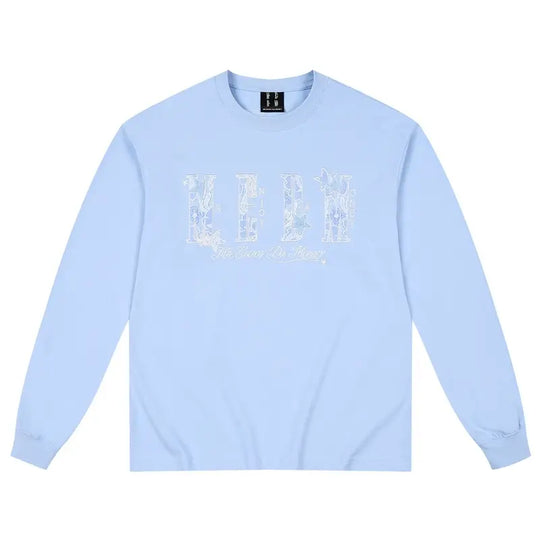 MEDM Flower Star Logo Embroidered Long Sleeve Tee | Face 3 Face