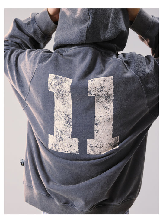 Remedy Washed Reversible Raglan Hoodie | Face 3 Face