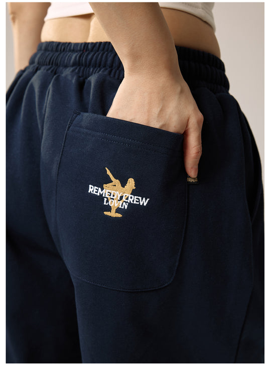 Remedy Embroidered Cocktail Girl Sweat Shorts | Face 3 Face