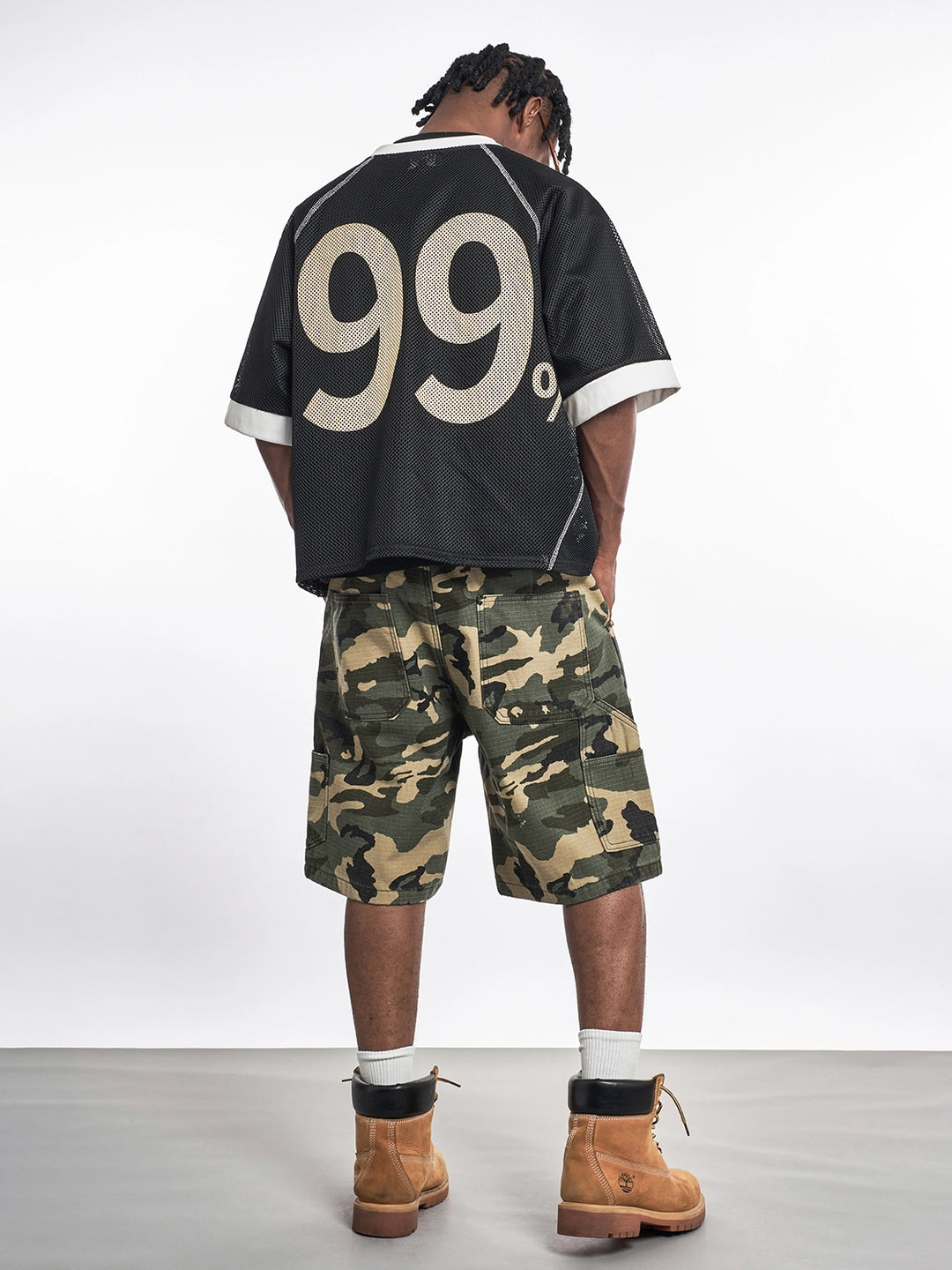 F3F Select Ripstop Double Knee Camouflage Studs Work Shorts | Face 3 Face