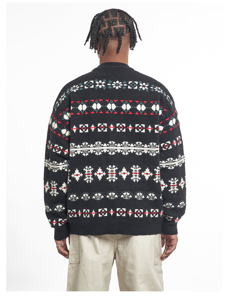 F3F Select Snowflake Button Knit Cardigan | Face 3 Face