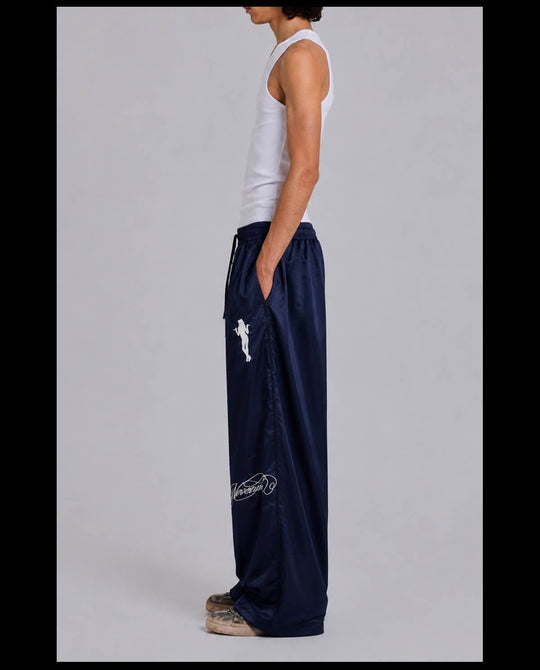 NOVACAM Satin Silky Baggy Track Pants | Face 3 Face