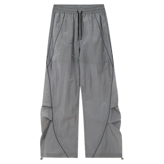 MEDM Sheen Texture Lightweight Utility Track Pants | Face 3 Face