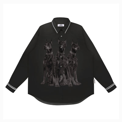 EMPTY REFERENCE Doberman Long Sleeve Shirt | Face 3 Face