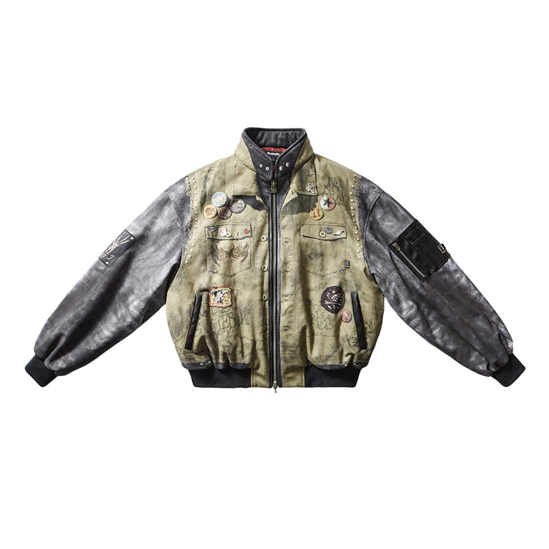 Remedy 3D Digital Print MA-1 Bomber Jacket | Face 3 Face