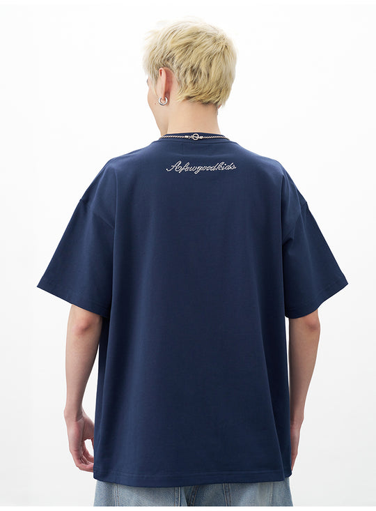 AFGK Pearl Patch Embroidered Tee | Face 3 Face