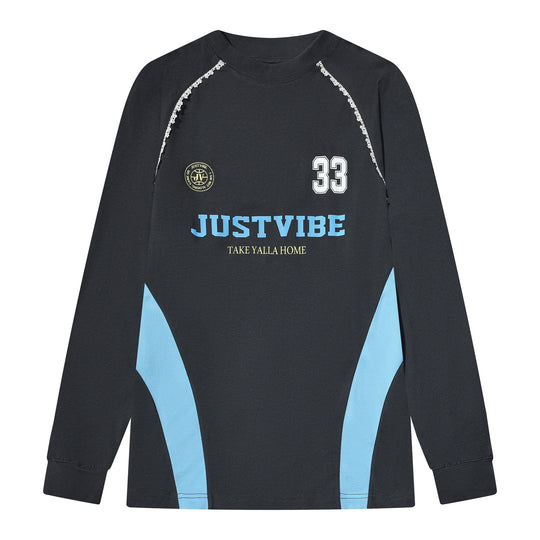 JUST VIBE Lace Trim Long Sleeve Racing Jersey | Face 3 Face