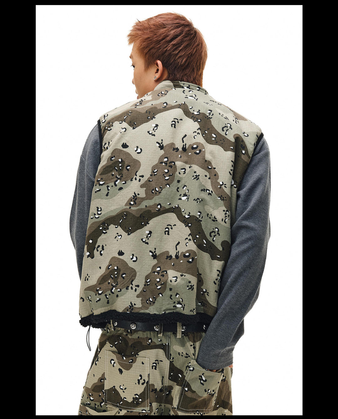 NOVACAM Camouflage Fleece Reversible Vest | Face 3 Face