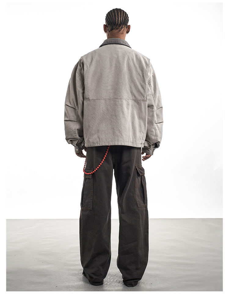 F3F Select Washed Denim Work Jacket | Face 3 Face