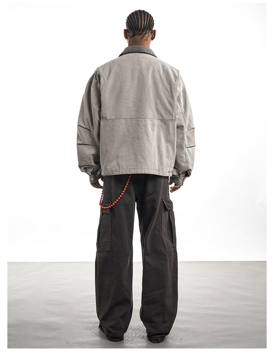 F3F Select Washed Denim Work Jacket | Face 3 Face