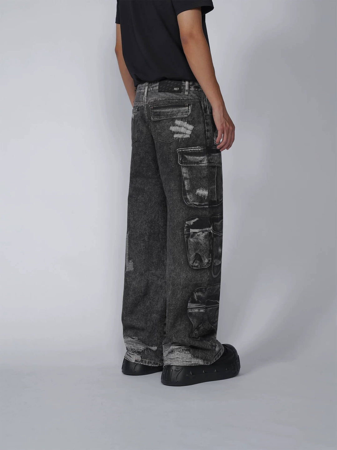 1807 Multi Pocket Digital Print Pants | Face 3 Face