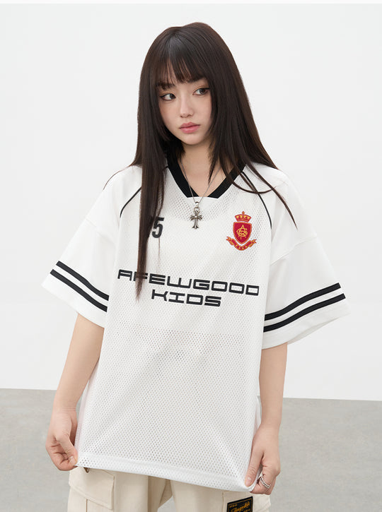 AFGK Badge Mesh Jersey Tee | Face 3 Face