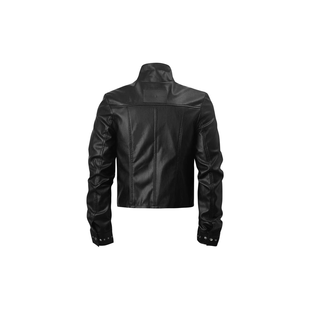 KARMANISTIC Racing Short Leather Jacket | Face 3 Face