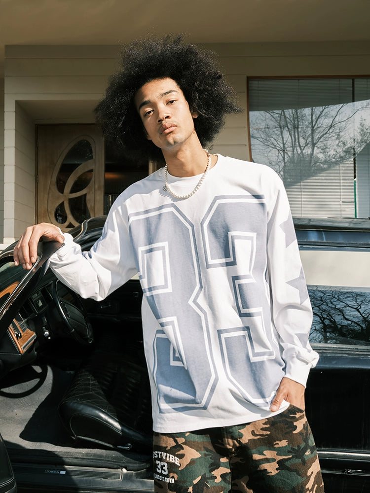 JUST VIBE Star Number Print Tee | Face 3 Face