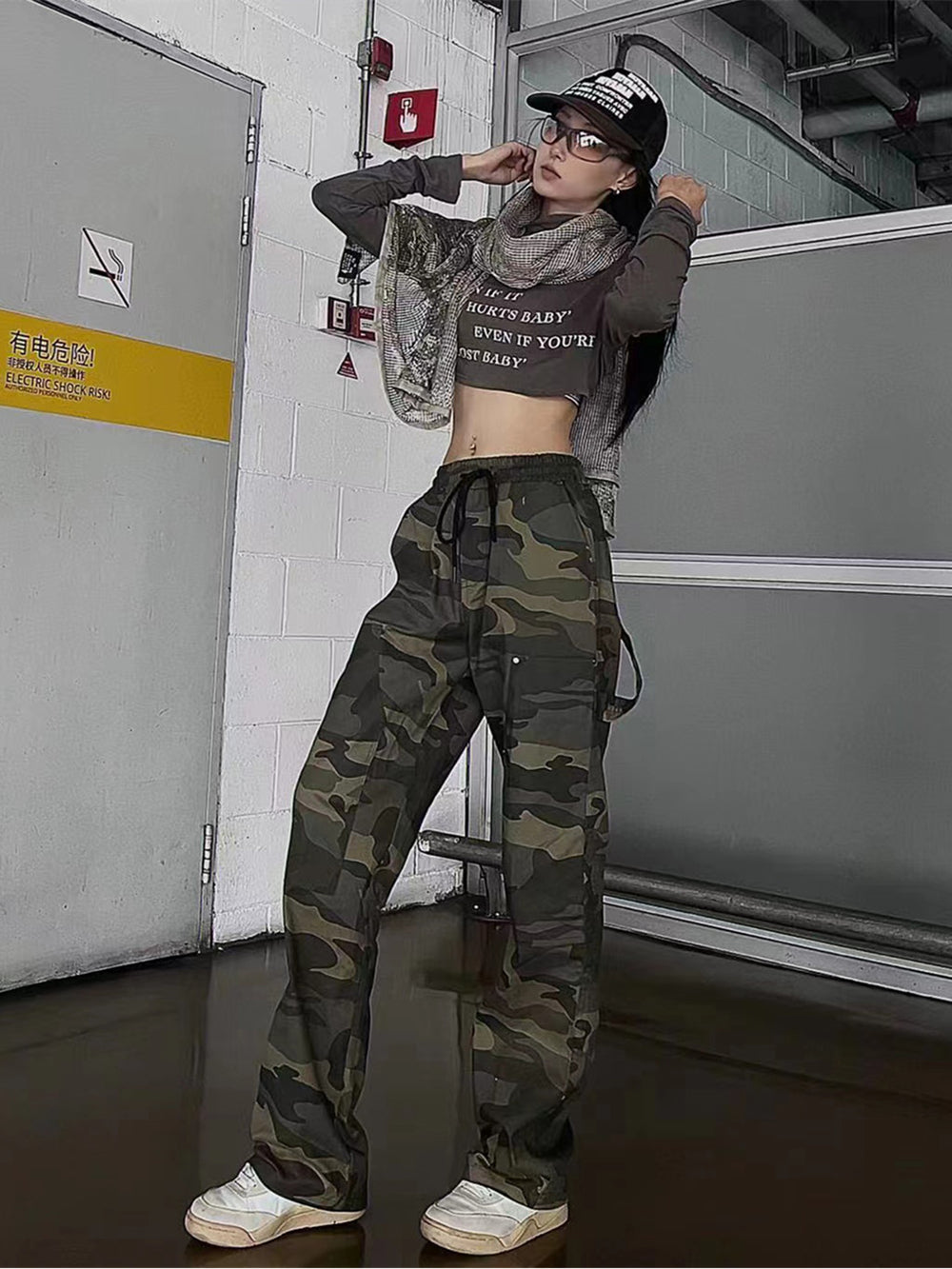 NOVACAM Camouflage Studded Double Knee Functional Pants | Face 3 Face