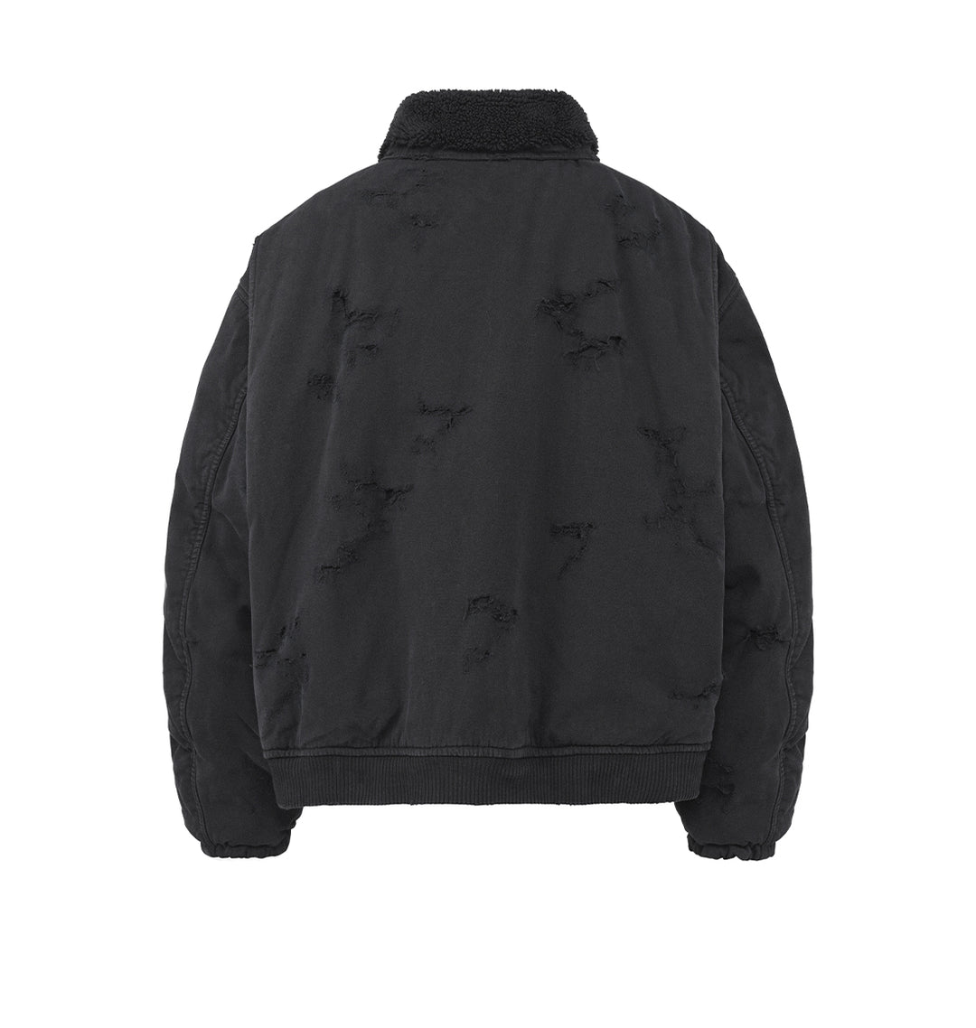 UNDERWATER Washed Destroyed Padded B-15 Jacket