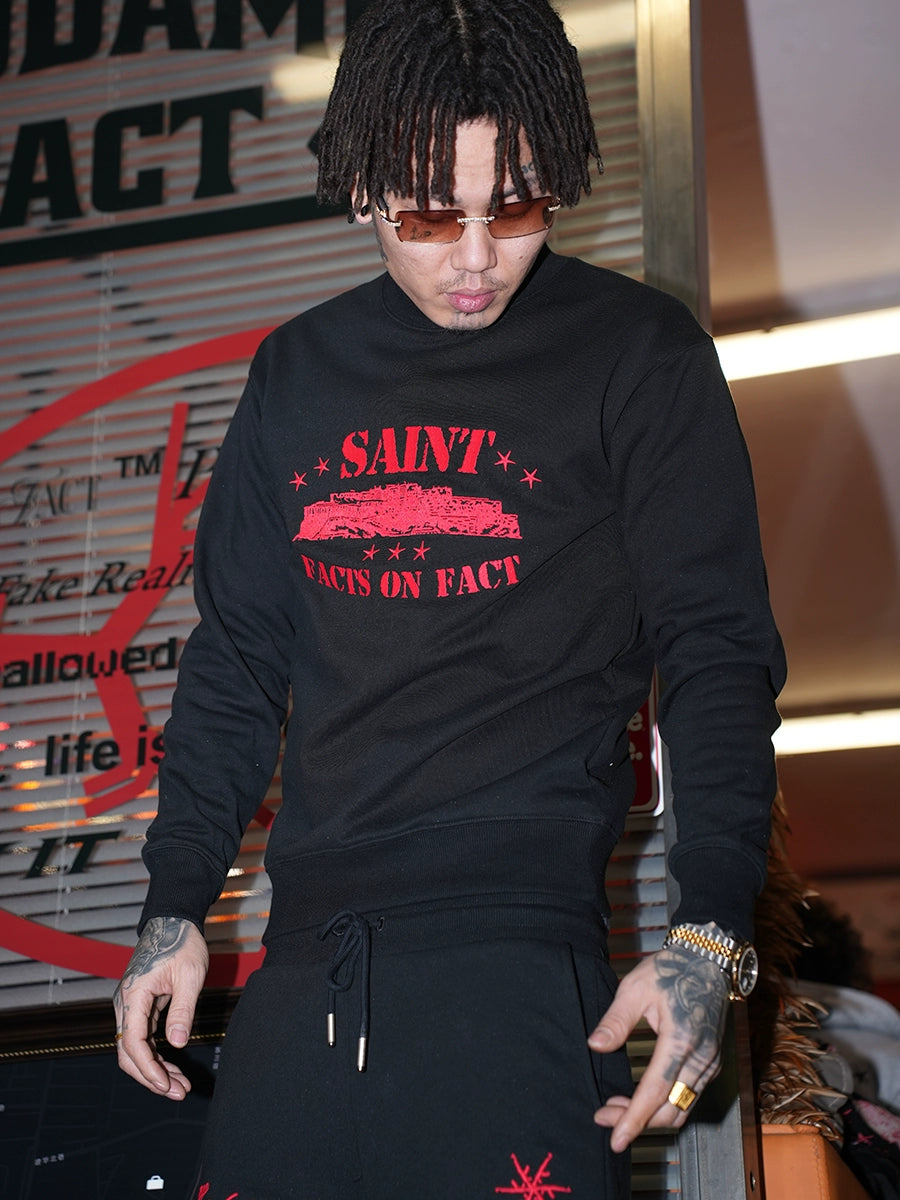 TGFCLUB x SNOWMAKER SAINT Slim Fit Sweatshirt | Face 3 Face