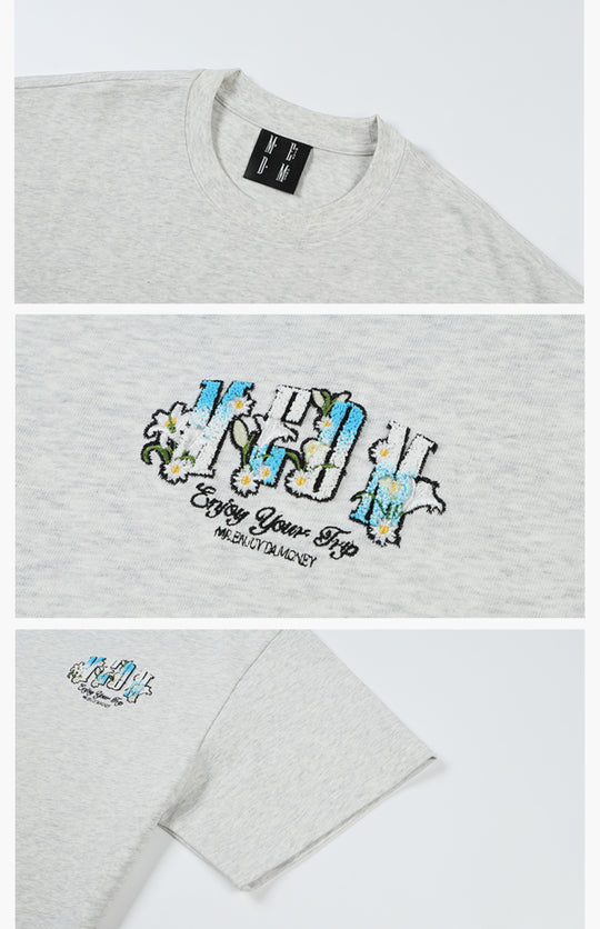 MEDM Flower Terry Logo Embroidery Tee | Face 3 Face