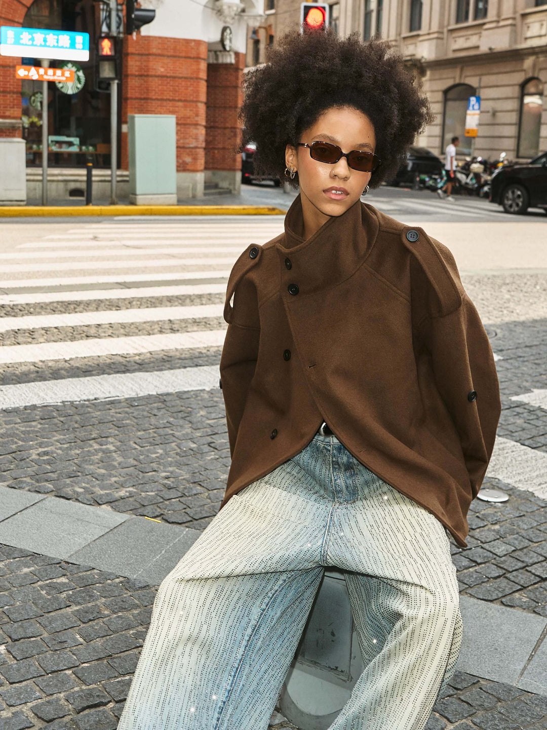 STEEPC Pure Wool Mid Length Coat | Face 3 Face