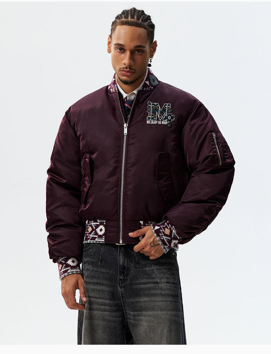 MEDM Ethnic Trim MA-1 Bomber Jacket | Face 3 Face