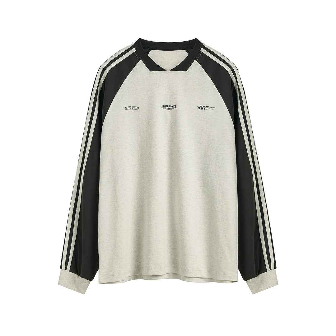 JHYQ Bar Striped Jersey Long Sleeved Tee | Face 3 Face