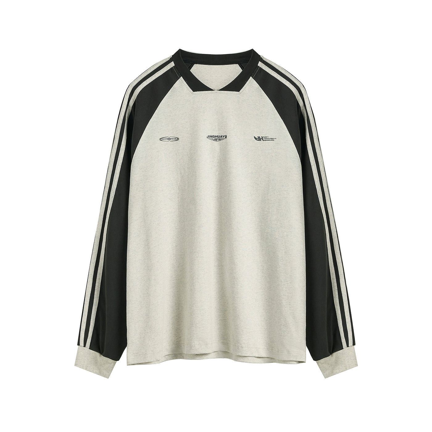 JHYQ Bar Striped Jersey Long Sleeved Tee | Face 3 Face