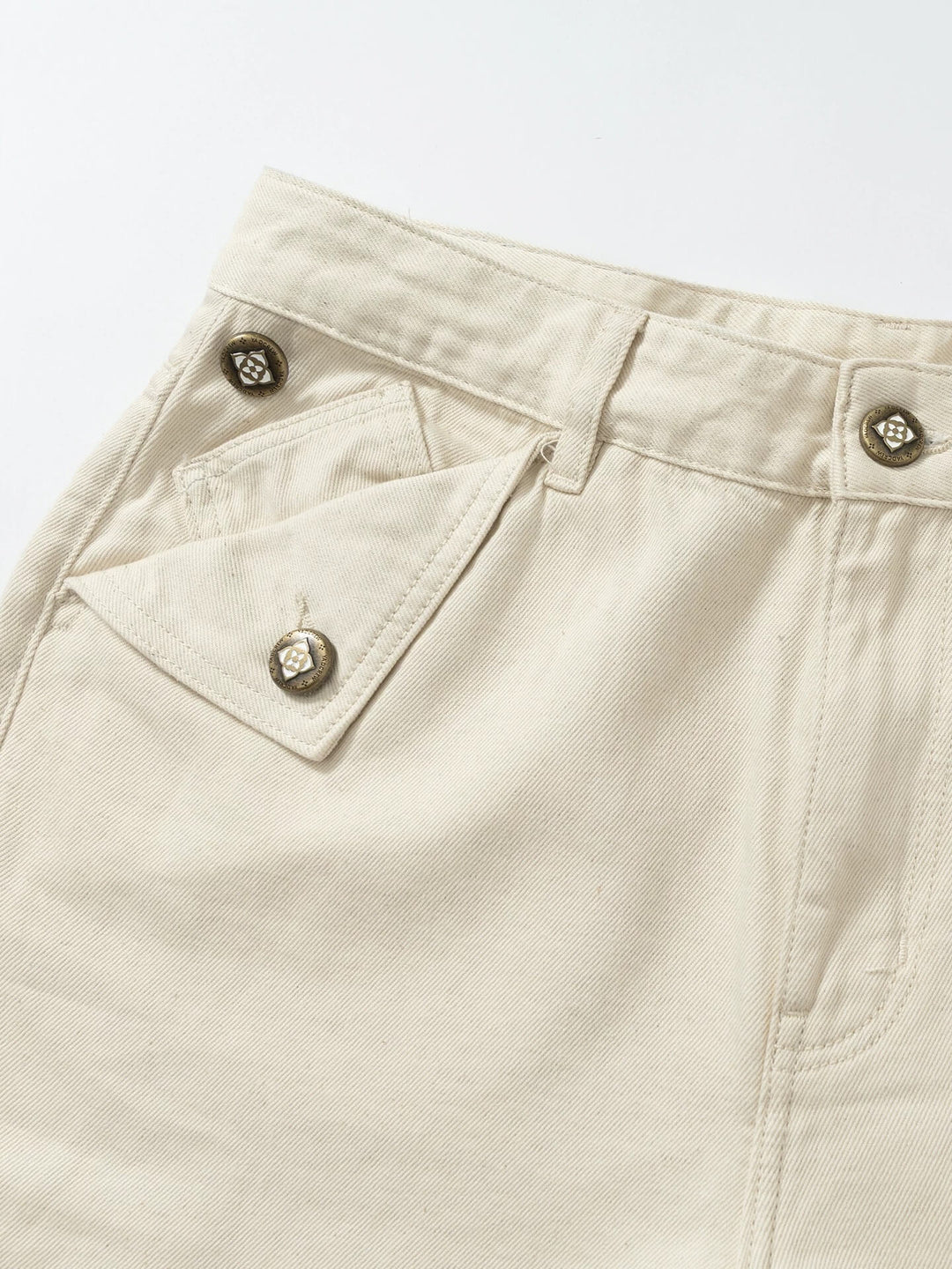 YADcrew Fold Over Button Flap Pocket Washed Jeans | Face 3 Face