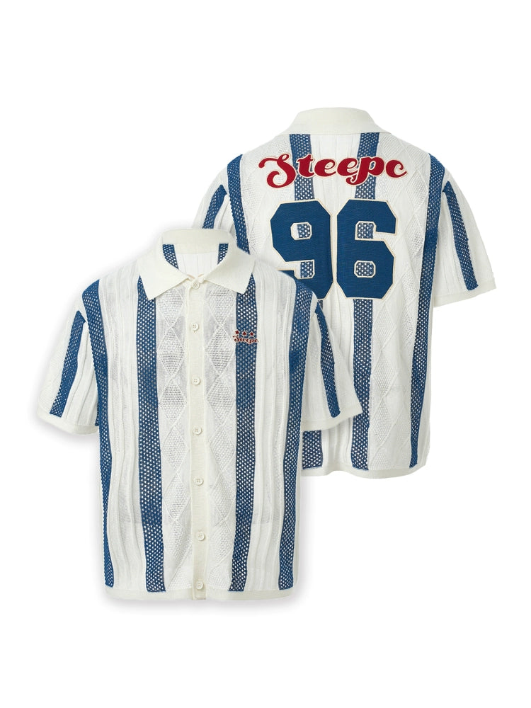 STEEPC Colorblock Knit Short Sleeve Shirt | Face 3 Face