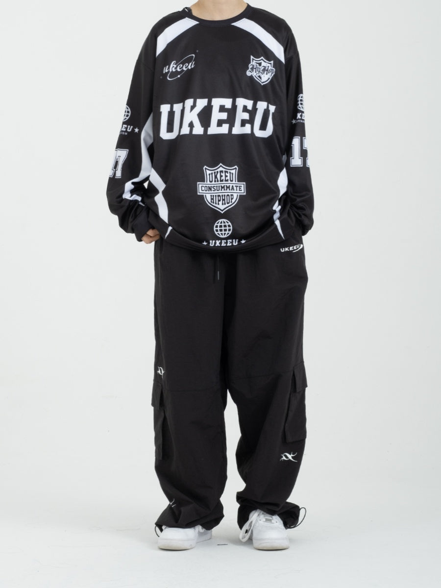 ukeeu Racing Print Long Sleeved Soccer Jersey | Face 3 Face