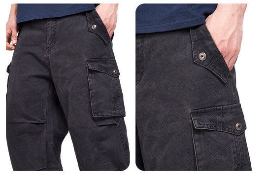 F3F Select Relaxed Fit Washed Utility Cargo Pants