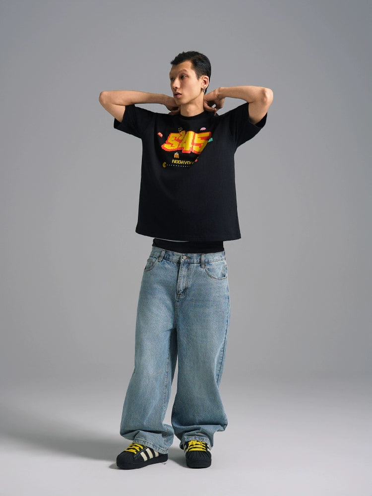 S45 Pacman Game Logo Tee | Face 3 Face