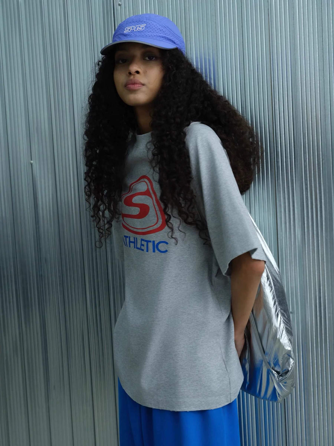 S45 Athletic Logo Distressed Raglan Short Sleeve Tee | Face 3 Face