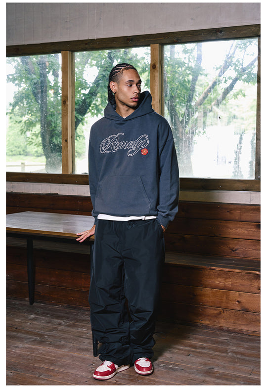 Remedy Metal Wax Seal 3D Logo Embroidered Hoodie | Face 3 Face