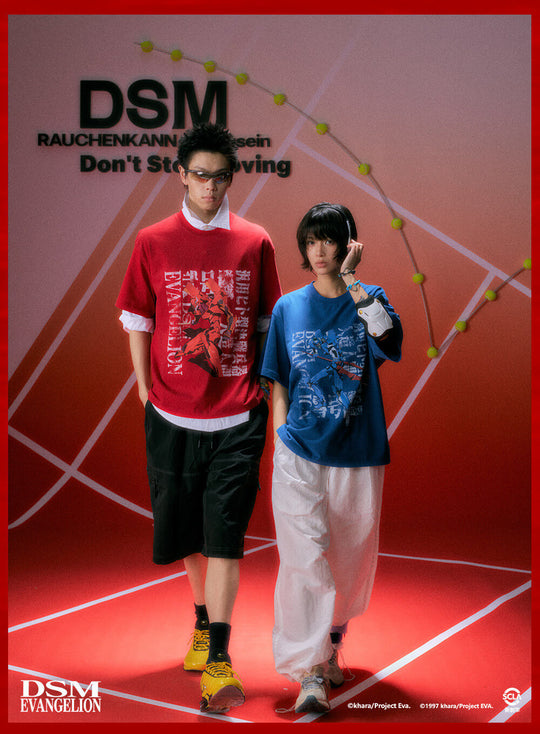 DSM x EVA Unit Graphic Print Washed Short Sleeve Tee
