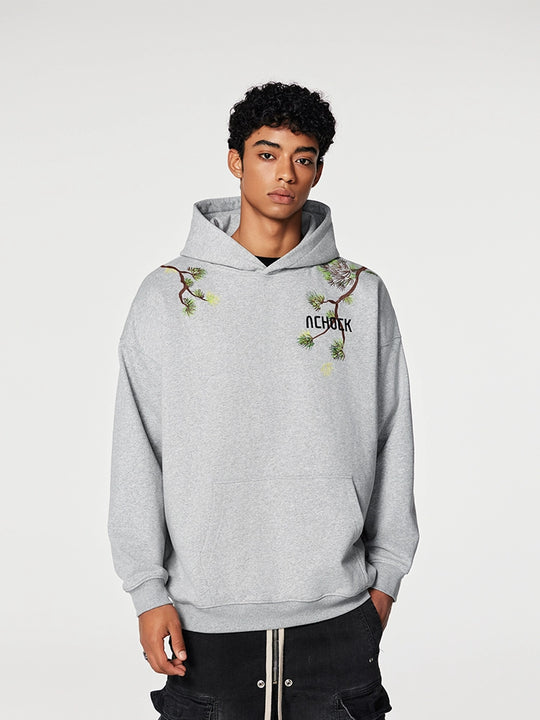 Achock Pine Tree Heavy Embroidery Hoodie | Face 3 Face