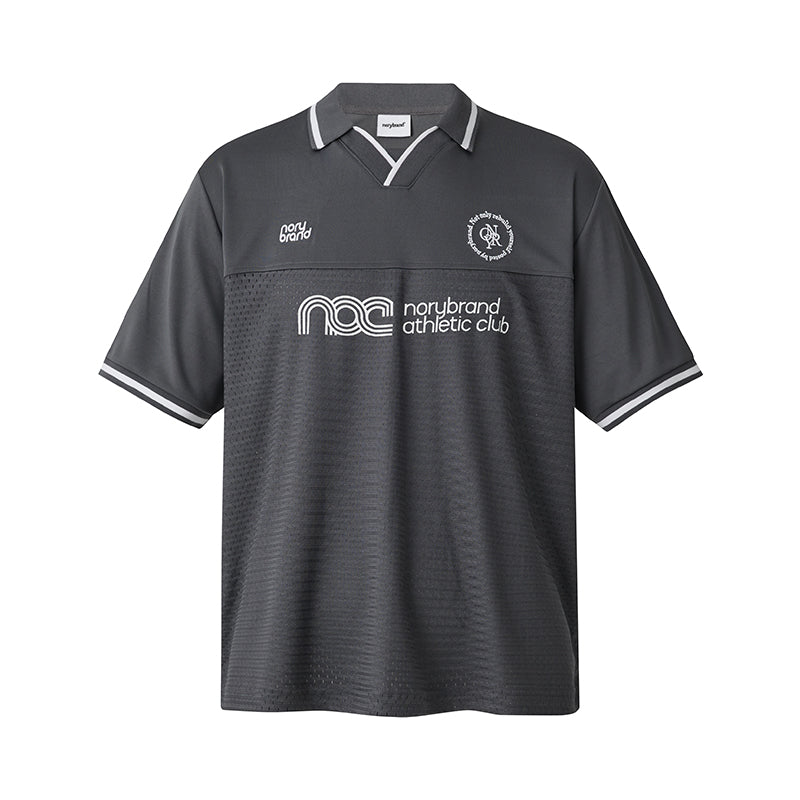 NORYBRAND Sports Club Mesh Patchwork Soccer Jersey Polo | Face 3 Face