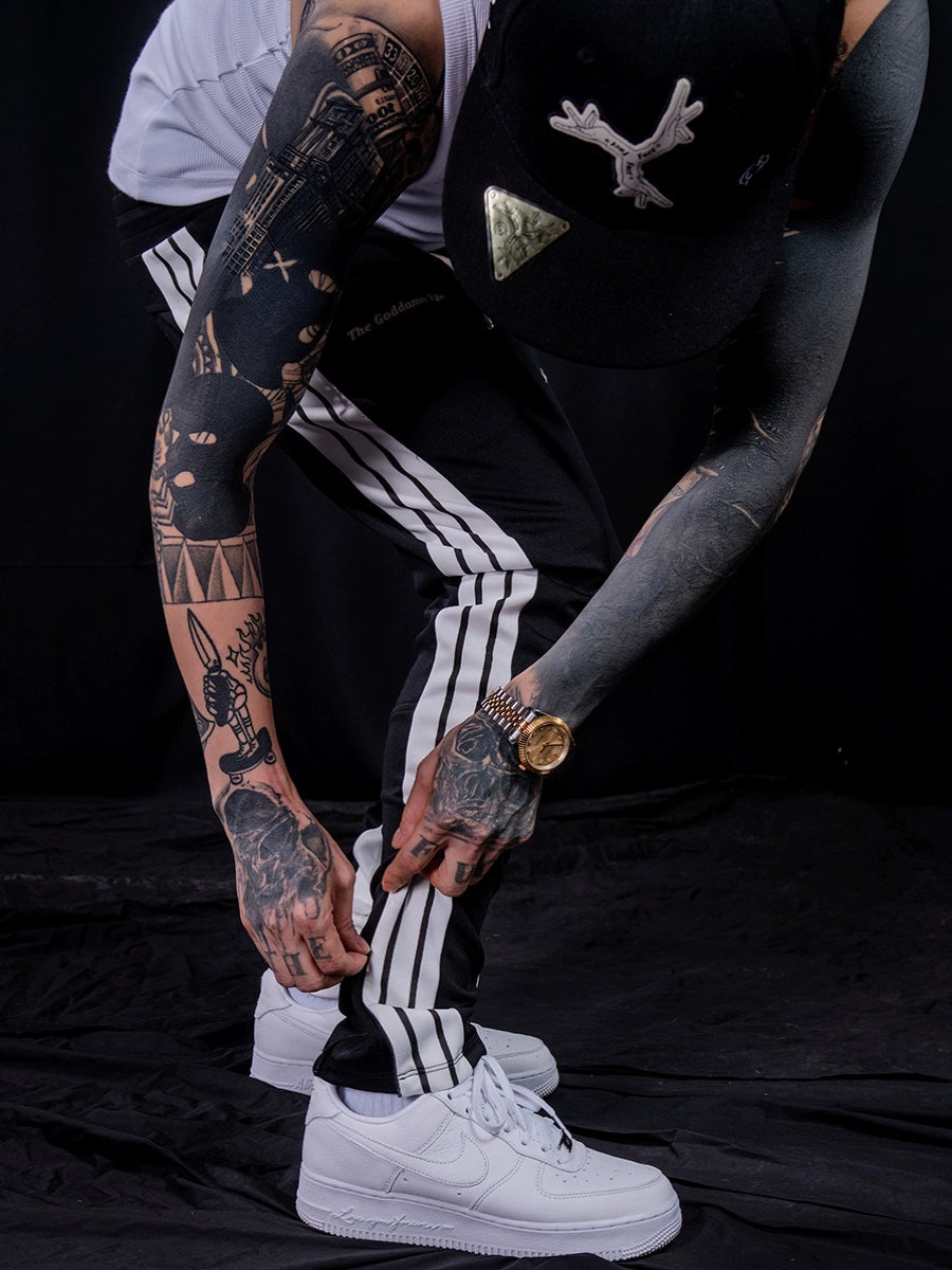 TGFCLUB Side Stripe Slim Fit Track Pants | Face 3 Face