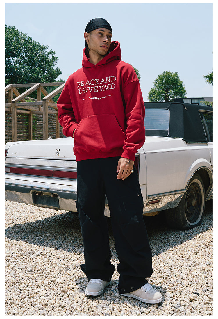 Remedy PEACE LOVE Pearl Embroidered Hoodie | Face 3 Face