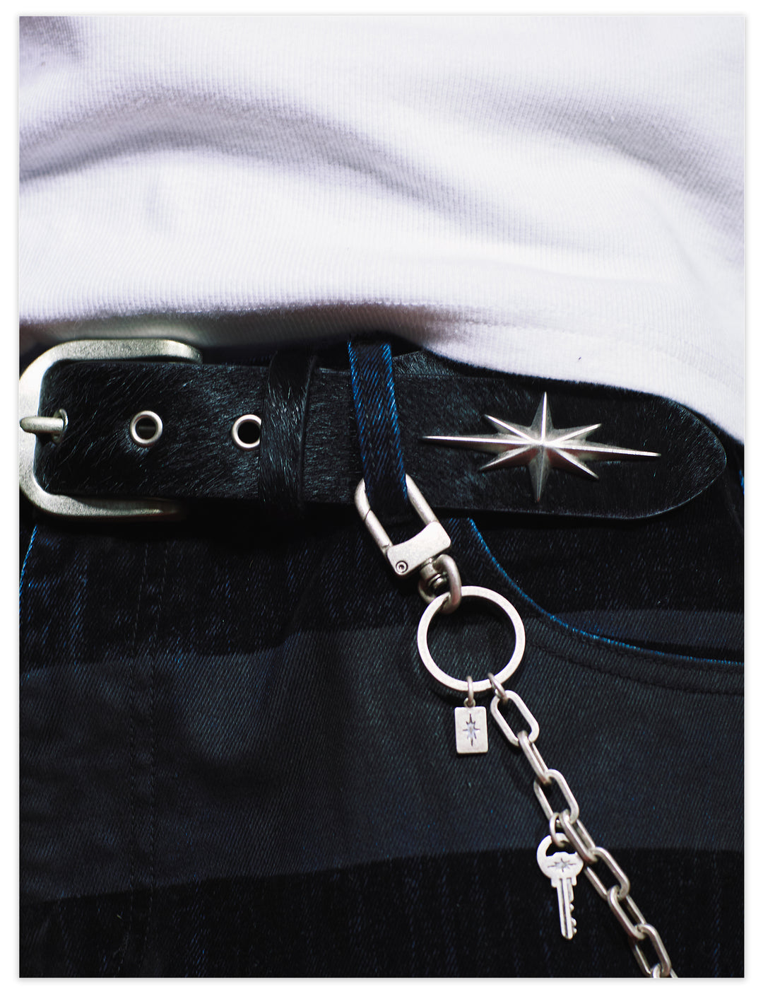 Remedy Star Studded Cowhide Leather Belt | Face 3 Face