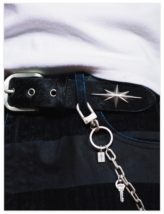 Remedy Star Studded Cowhide Leather Belt | Face 3 Face