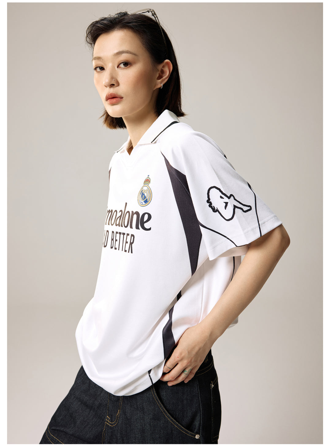 Remedy Emoalone Print Inspired Soccer Jersey Polo Shirt | Face 3 Face