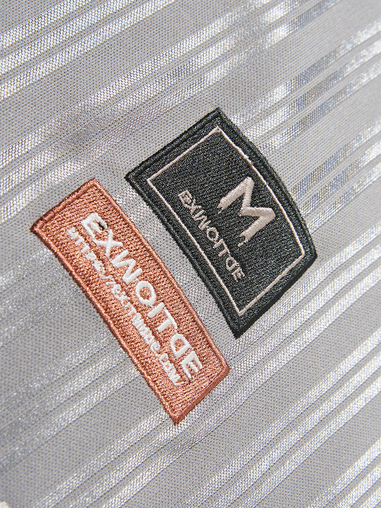 BLIND NO PLAN Colorblocked Double-layer Neckline Jersey Tee | Face 3 Face